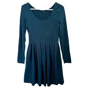 black mini dress ruffles V-Neck Ruffle Skirt Mini Dress in Black - XXS